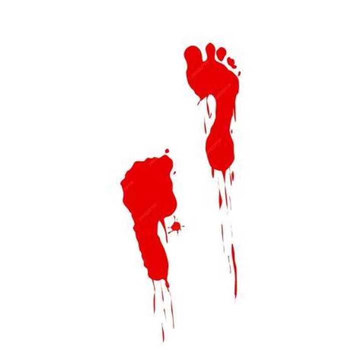 Bloody Footprint Made By Richard Chase