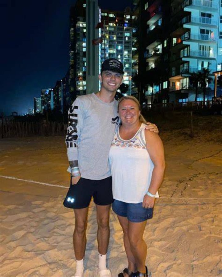 Braxton Comer with his mother