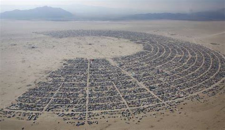 Broad View Burning Man