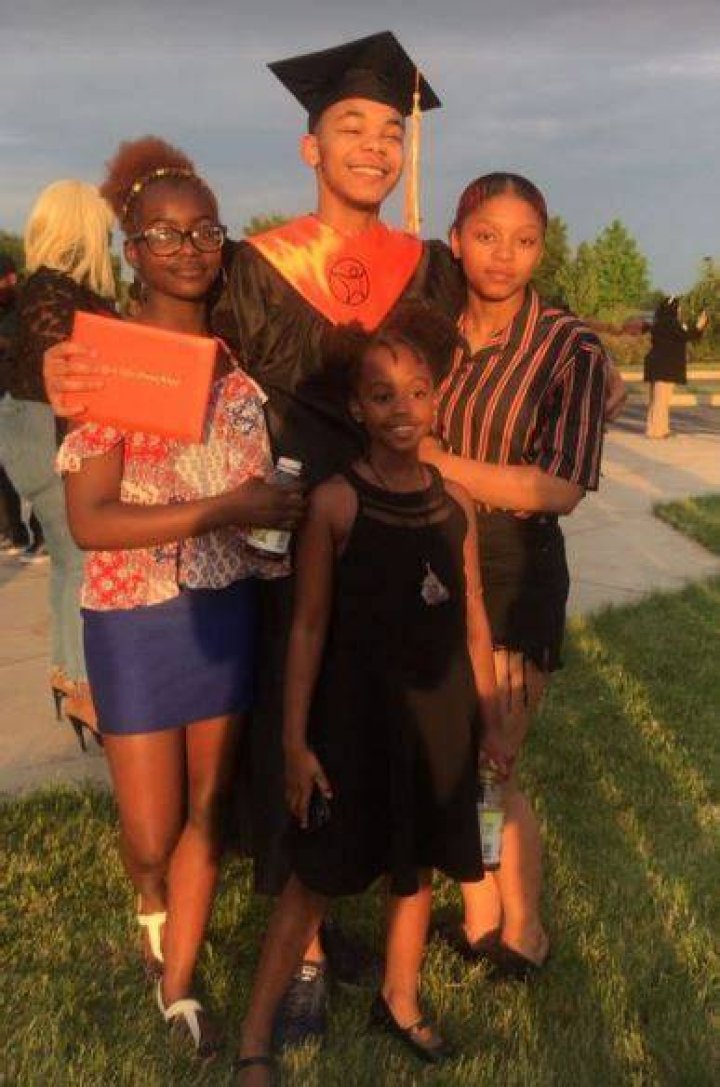 Cam Anthony with his sisters