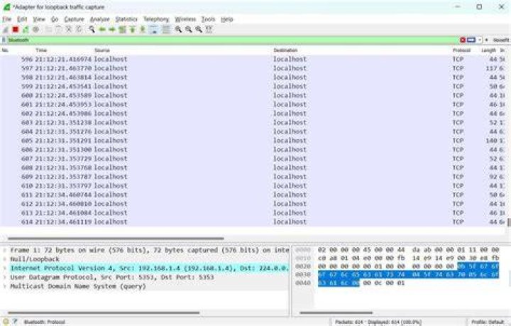 Can wireshark capture bluetooth packets