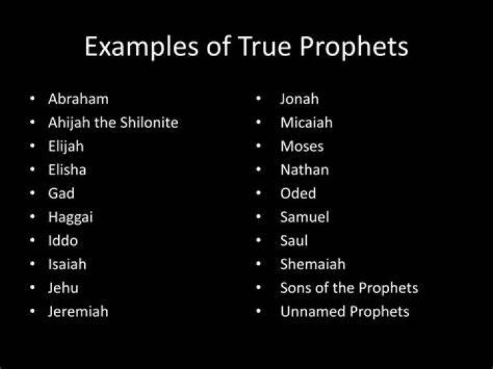 Characteristics of a true prophet