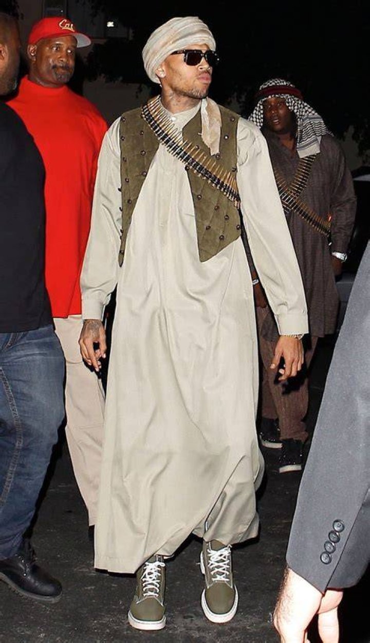 Chris Brown Causes Controversy With Arab Terrorist Halloween Costume