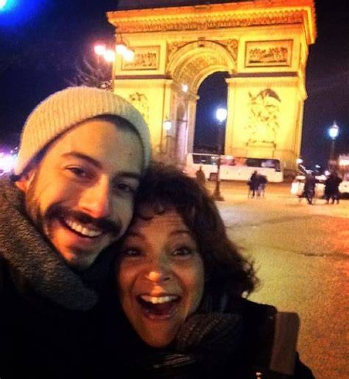 Daniel Sahad with his mother