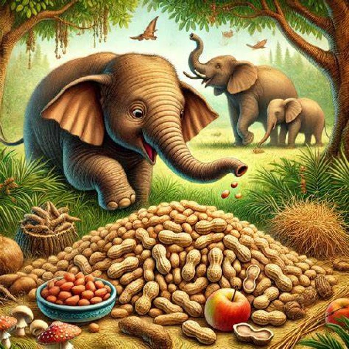 Elephant Love Peanuts