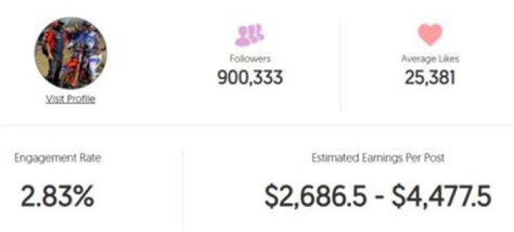 Emiliano estimated Instagram earning
