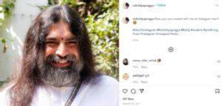 First Instagram post of Rishiji