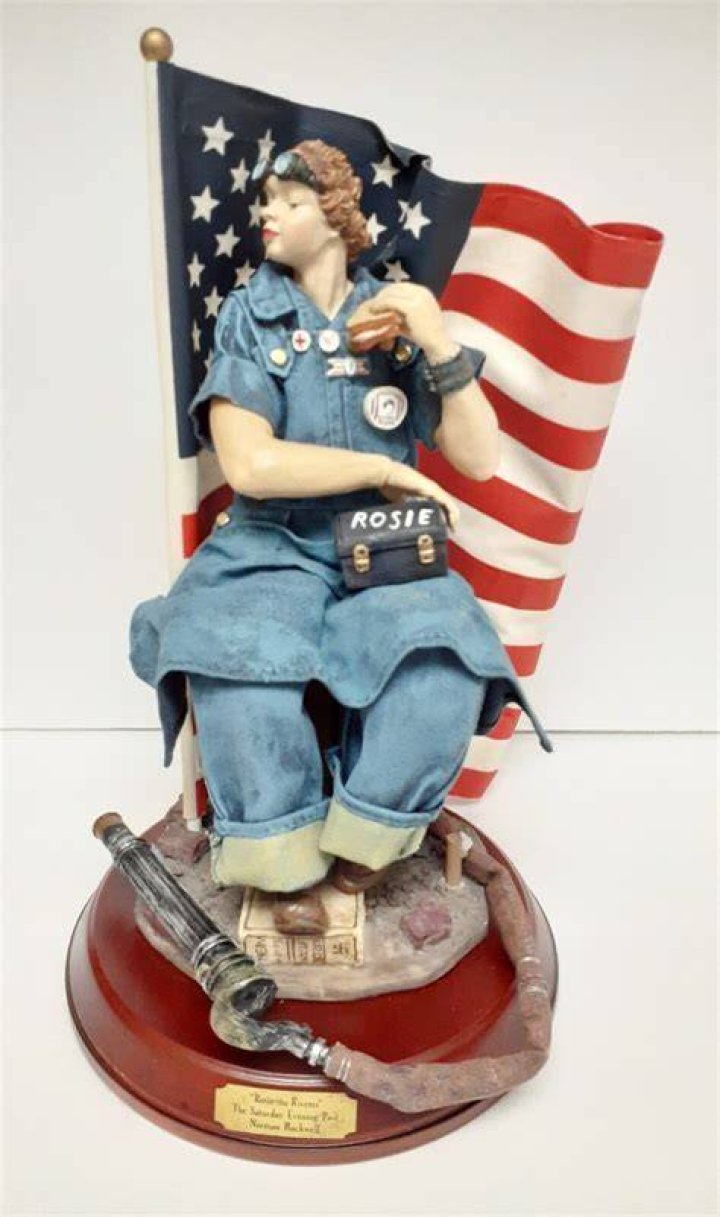 George Rockwell Version Of Rosie The Riveter