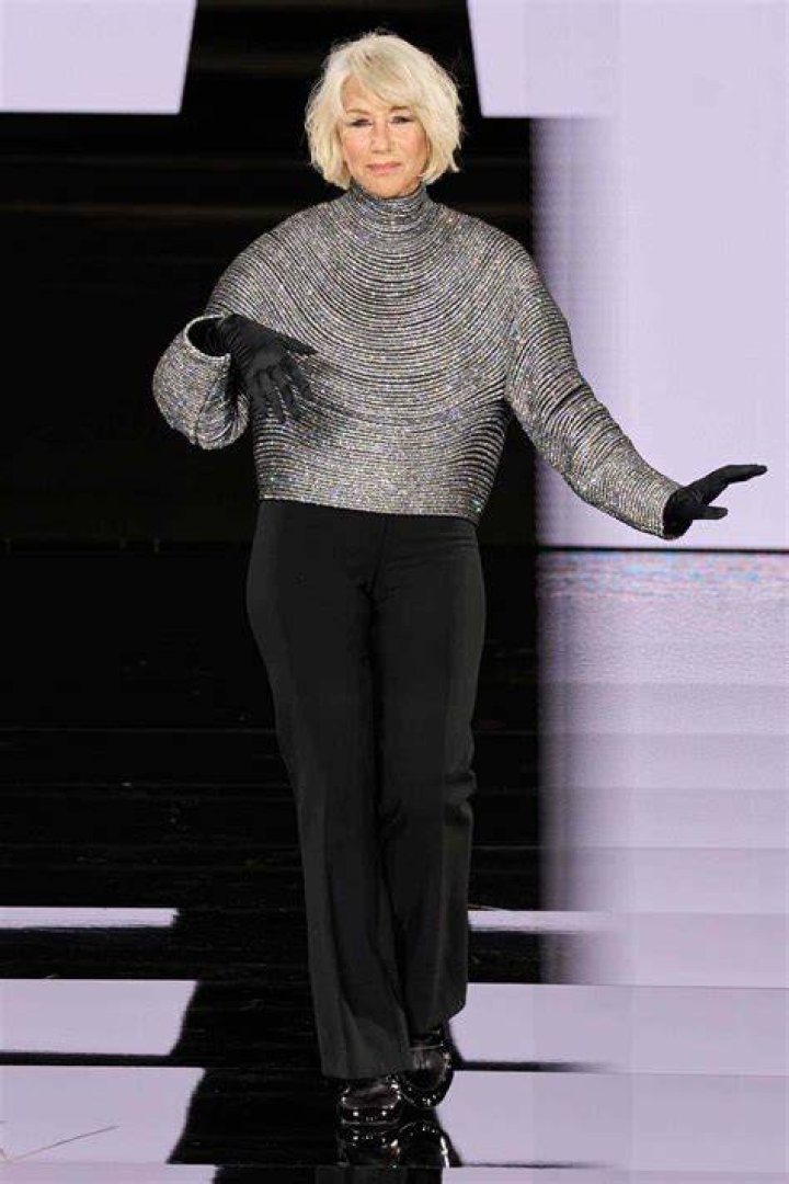 Helen Mirren Sweater Smiling