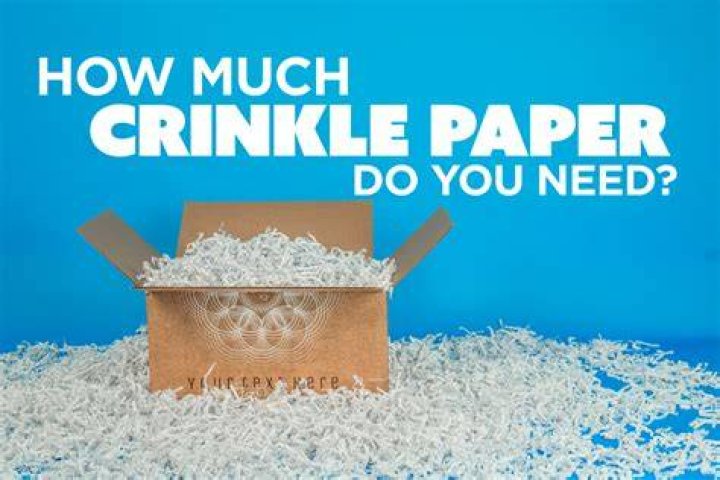 How much crinkle paper do i need