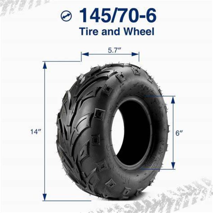 How tall is a 145×70 6 tire