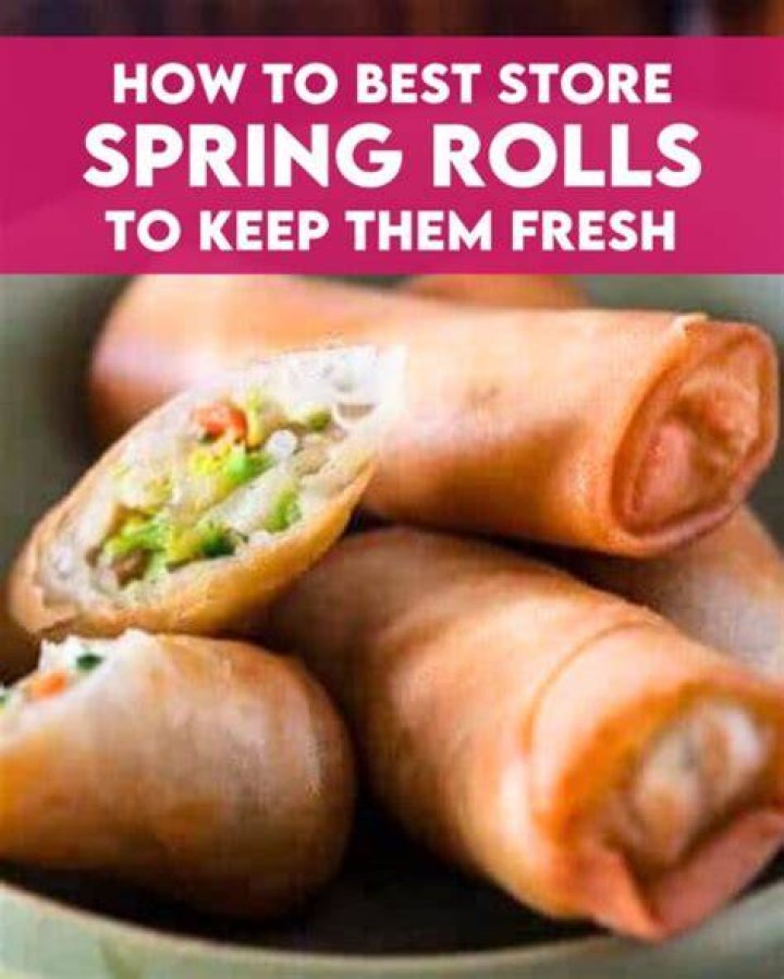 How to store spring rolls