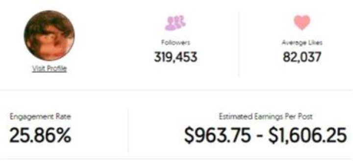 Josh Hewitt Instagram earnings