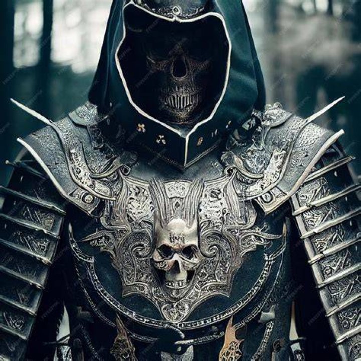 Medieval Woman Warrior Skull
