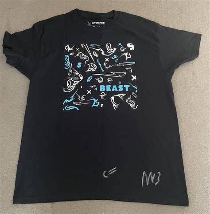 Mr. Beast Shirt Signed