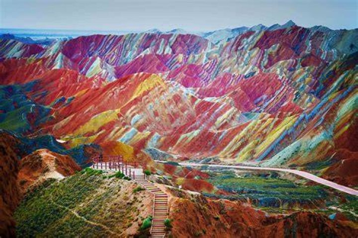 Rainbow Mountains In China