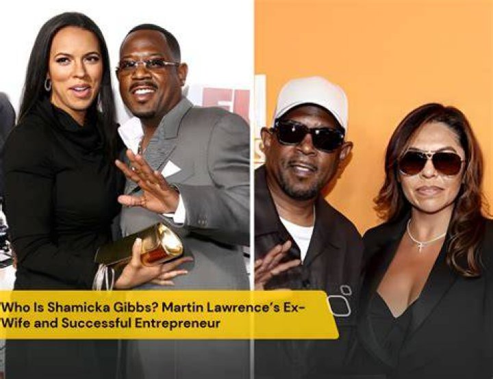 Shamicka Gibbs with her ex-husband, Martin Lawrence