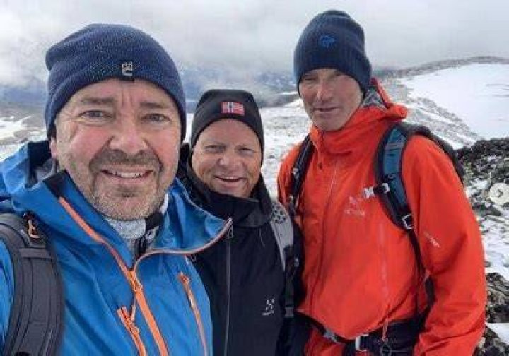 Tor Eckhoff with his friends