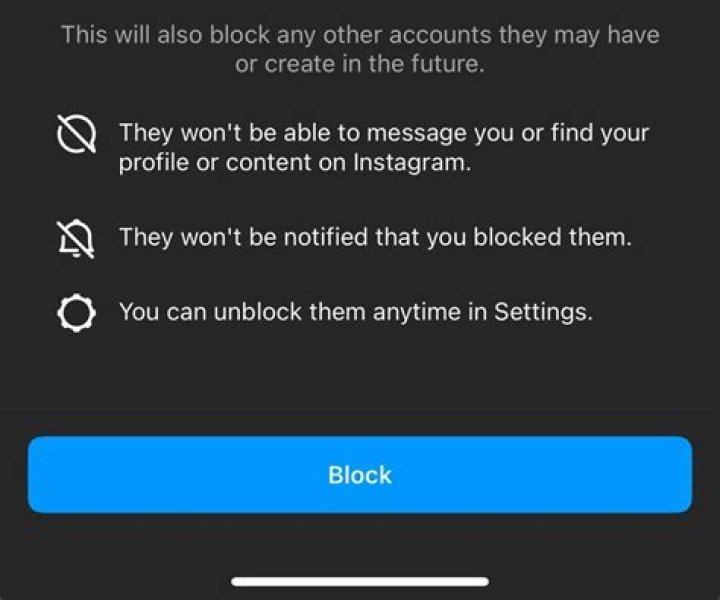 What happens when someone blocks you on Instagram?