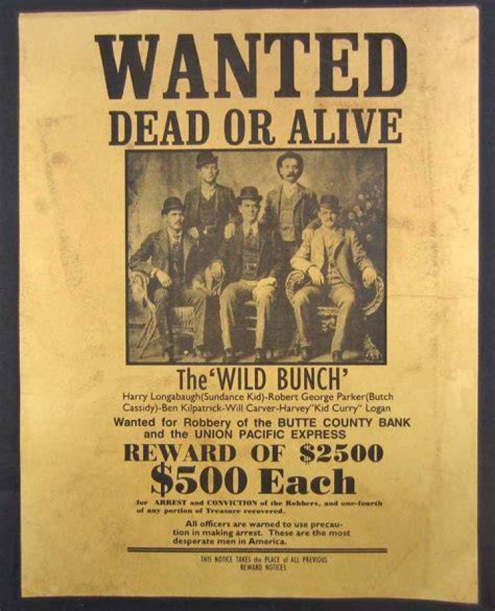 Wild Bunch Wanted Poster